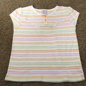 Vintage Gymboree Sunflower Fields striped top Sz 4